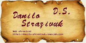 Danilo Straživuk vizit kartica